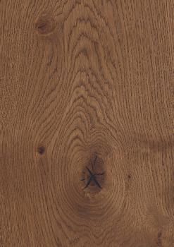 Landhausdiele Eiche XXL Schlossdiele astig, gebürstet, geräuchert natur geölt 2,93²/Paket